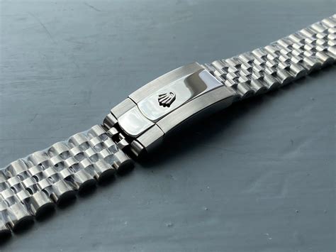 rolex stainless steel jubilee bracelet.